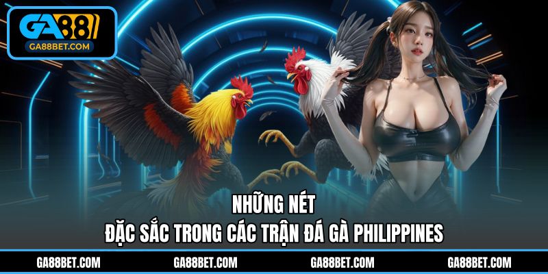 Những nét đặc sắc trong các trận đá gà Philippines